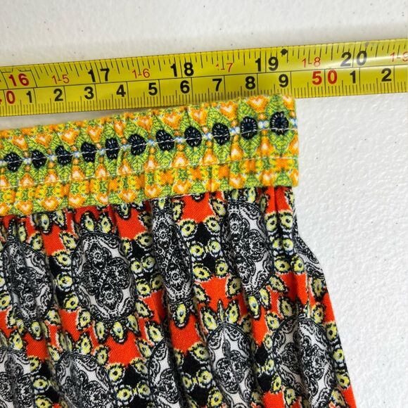 Caravan Creations Maxi Skirt Multiprint Tiered Boho Peasant Pull On Women Large - Picture 11 of 13
